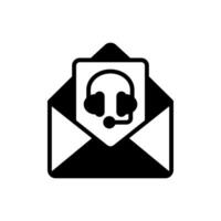 correo apoyo icono en vector. logotipo vector