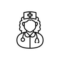 Paramedical Staff icon in vector. Logotype vector