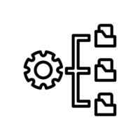 Data Management icon in vector. Logotype vector