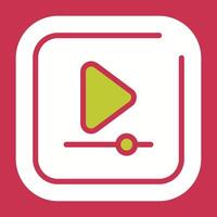 Video Play Square Vector Icon