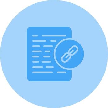 documento enlace vector icono