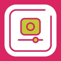 Video Record Square Vector Icon