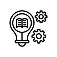Knowledge Management  icon in vector. Logotype vector