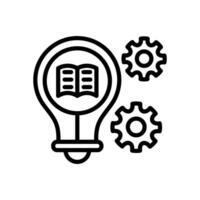 Knowledge Management  icon in vector. Logotype vector