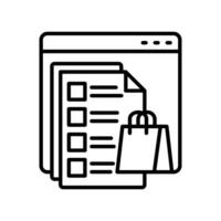 Ecommerce Audit  icon in vector. Logotype vector