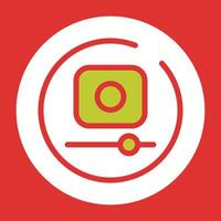 Video Record Circle Vector Icon