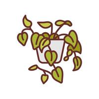 Heartleaf Philodendron icon in vector. Logotype vector