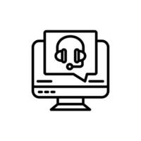 Online Support icon in vector. Logotype vector