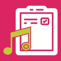 Music File Vector Icon