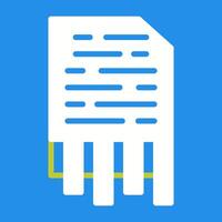 Shredding Vector Icon
