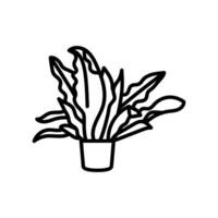 Birds Nest Fern icon in vector. Logotype vector