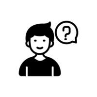 Customer Question icon in vector. Logotype vector