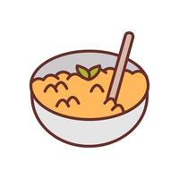 Mashed Potato Diet  icon in vector. Logotype vector