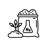 nitrato fertilizantes icono en vector. logotipo vector