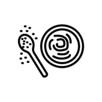 Tahini Sauce icon in vector. Logotype vector