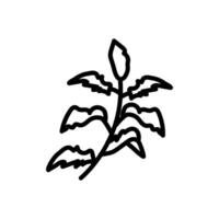 stevia hoja icono en vector. logotipo vector