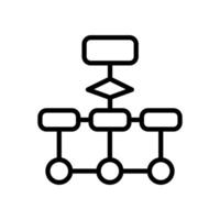 Flow Chart icon in vector. Logotype vector