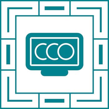 icono de vector de computadora de escritorio