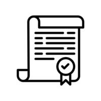 Declaration Page icon in vector. Logotype vector