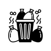 Waste icon in vector. Logotype vector