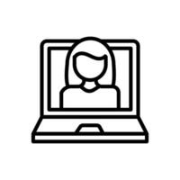 Online Tutor  icon in vector. Logotype vector