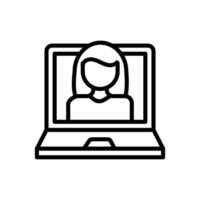 Online Tutor  icon in vector. Logotype vector