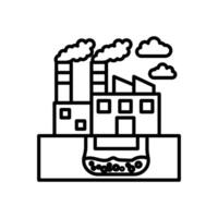 Geothermal Power Plants icon in vector. Logotype vector