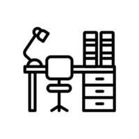 Study Table  icon in vector. Logotype vector