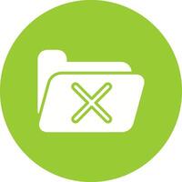 Cancel Folder Vector Icon