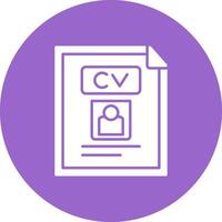 icono de vector de cv