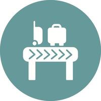 Luggage Carousel Vector Icon