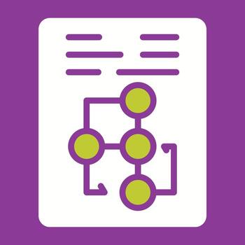 Document Workflow Vector Icon