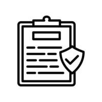 Claim Settlement icon in vector. Logotype vector