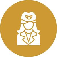 Flight Attendant Vector Icon