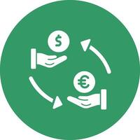 icono de vector de dólar a euro