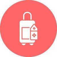 Bag with Tags Vector Icon