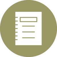 Notepad Vector Icon