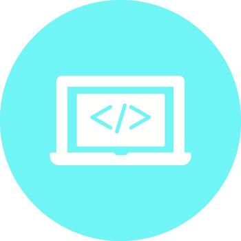 codificación computadora vector icono