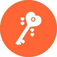 Love Key Vector Icon