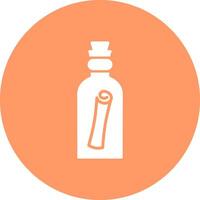 Scroll in Bottle Vector Icon