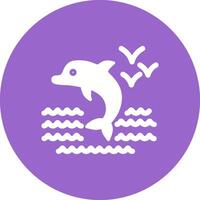 icono de vector de delfín