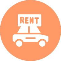 Rent a Car Vector Icon