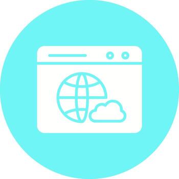 Web Cloud Vector Icon