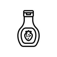Strawberry Sauce icon in vector. Logotype vector