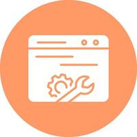Web Maintenance Vector Icon