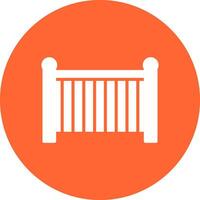 Baby Cot Vector Icon