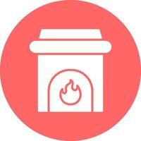 Fireplace Vector Icon