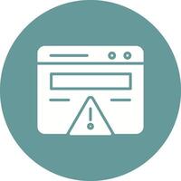 Web Error Vector Icon