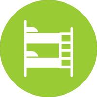 Bunk bed Vector Icon