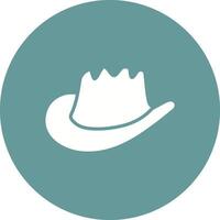 icono de vector de sombrero de vaquero